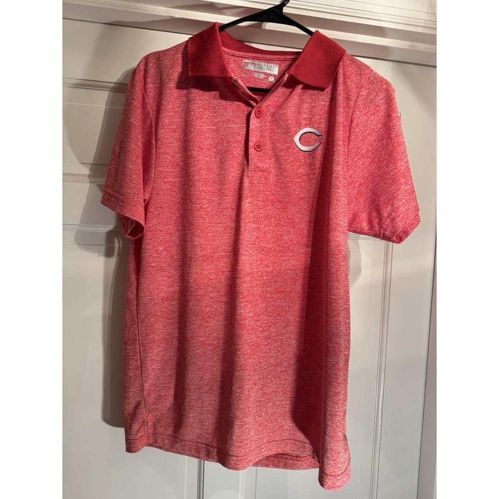 MLB Genuine Merchandise Cincinnati Reds Golf Polo Shirt Men's Medium